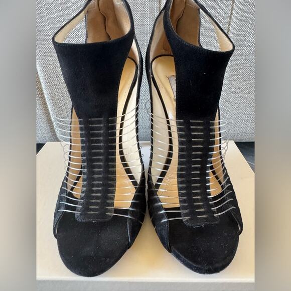 Jimmy Choo “Taste” Black Suede with Fishline heels - 40.5 - Picture 8 of 16
